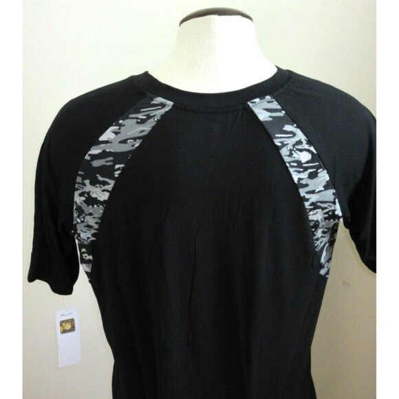 Washington Redskins NFL Team Apparel Men's SS Camo Shirt Black Grey NWT - Picture 4 of 5